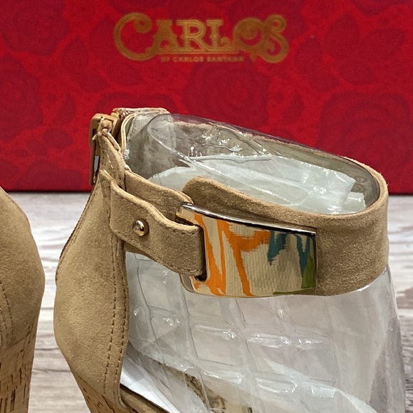 ❤️‍🔥Carlos Santana Benita Ankle Strap Wedge Sandals - Picture 5 of 7